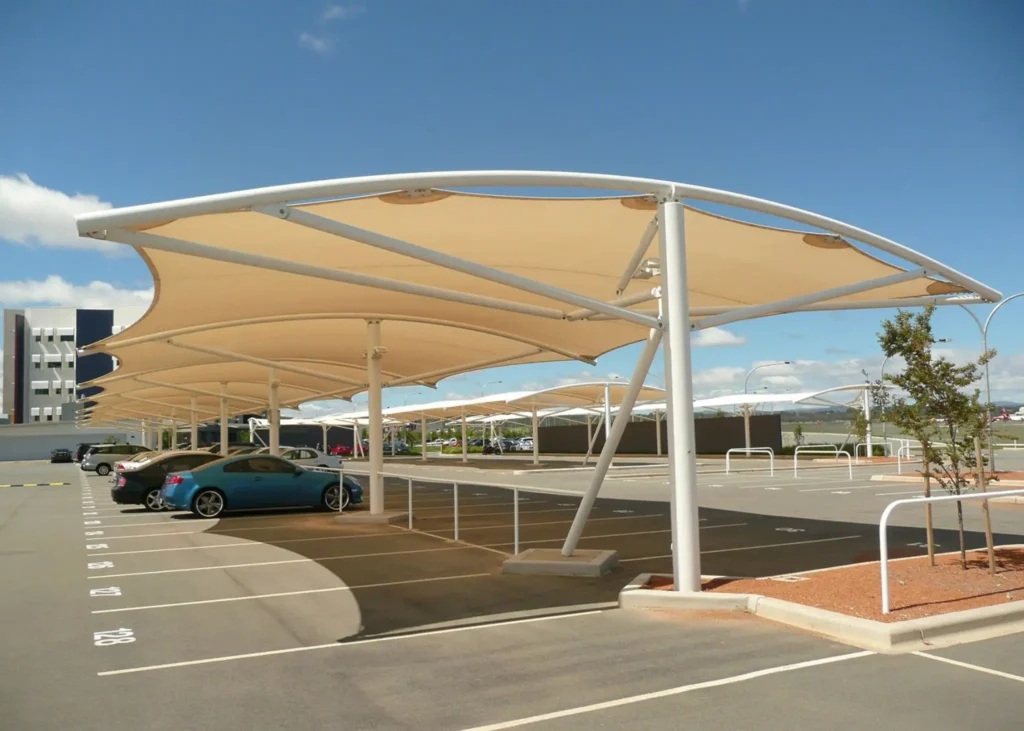 Canopy Parking là gì, mái che bãi đỗ xe