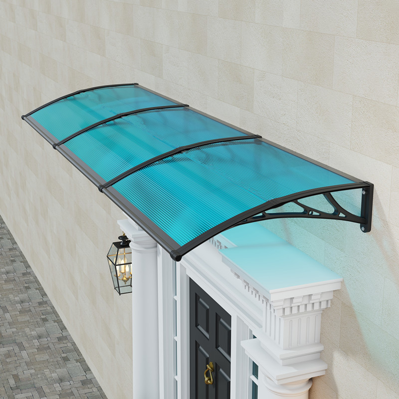 Fixed Canopy bằng polycarbonate mái che cố định cho cửa nhà phố