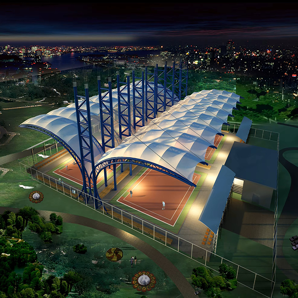 Mái che ngoài trời mái vòm bạt căng