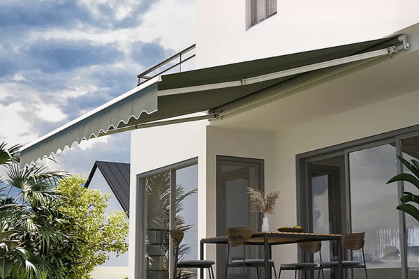 Mái hiên di động quay tay