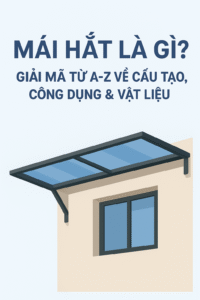 Mái hắt là gì giải pháp chống nắng mưa hiện đại