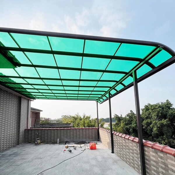 Mái Che Polycarbonate Màu Xanh
